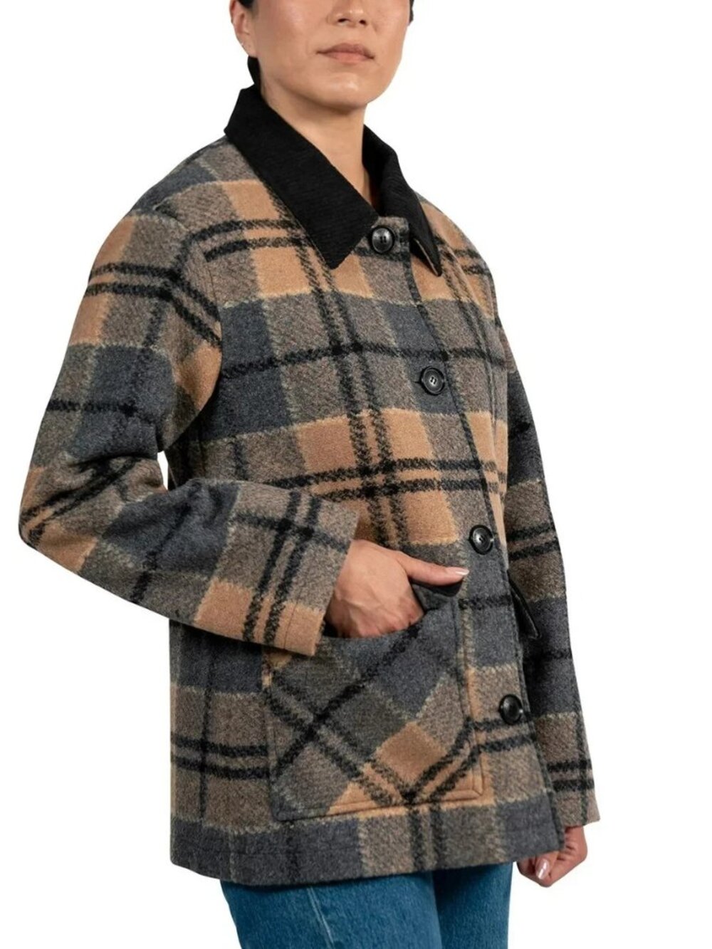 Pendleton Women's Wool Blend Barn Coat - Picture 3 of 5